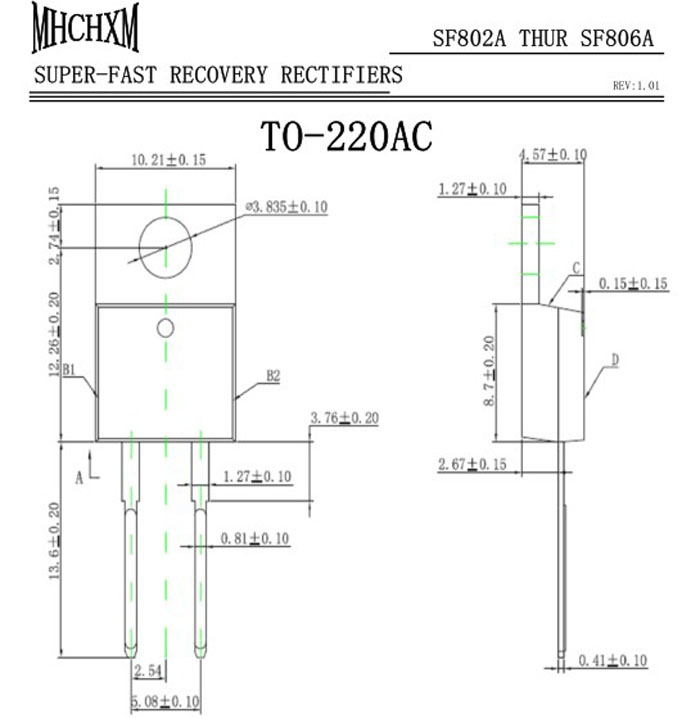 超快恢复SF802A参数